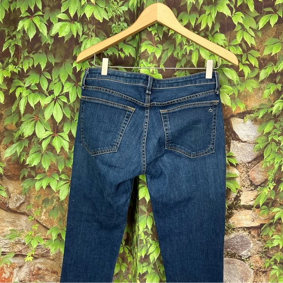 RAG & BONE Dark Wash Indigo Five-Pocket Jeans, 26 - Picture 9 of 15